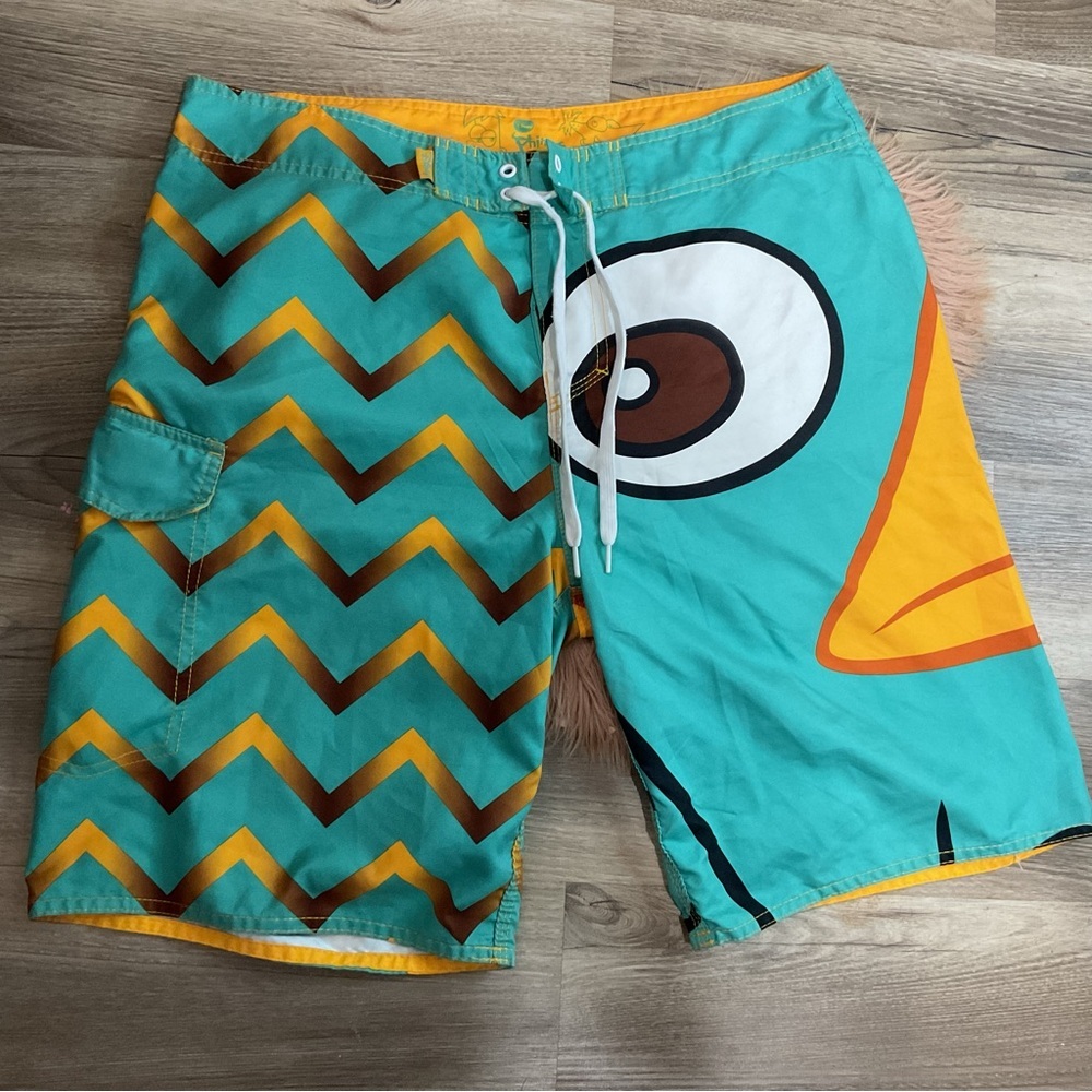 Phineas and Ferb Perry Swim Short Size 36 - Picture 3 of 8